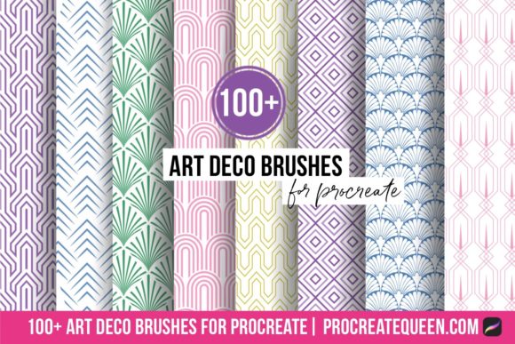 Art Deco Brushes for Procreate: Elevating Digital Design with Vintage Flair