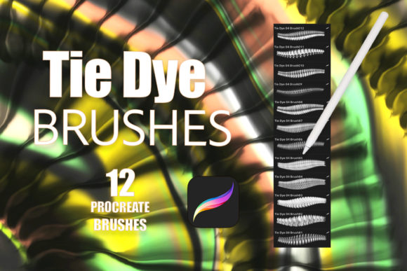 Creating Authentic Textures with Procreate Realistic Tie Dye Brushes Vol4