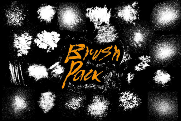 Elevate Designs with 22 Splatter Brushes