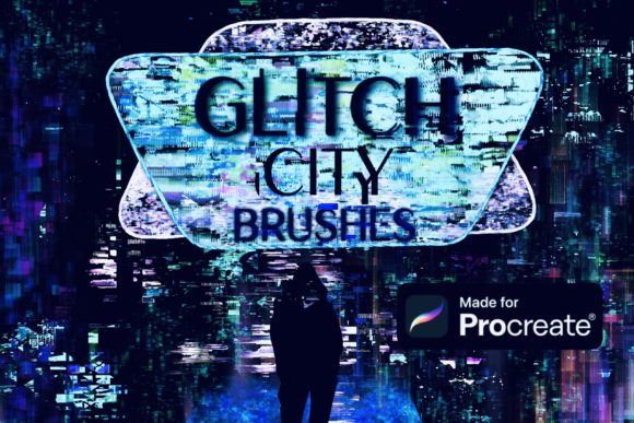 Exploring the Creative Potential of 35 Glitch City Brushes for Procreate