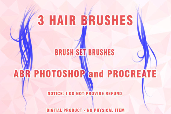 Hair Brushes for Procreate & Photoshop 21