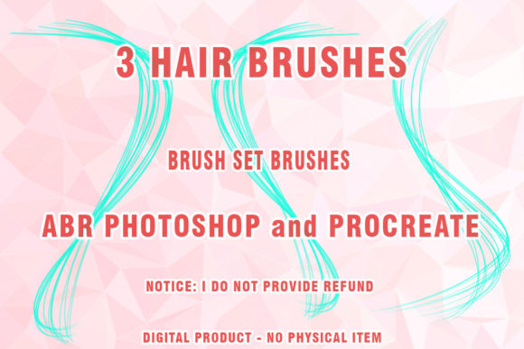 Hair Brushes Procreate and Photoshop 29: Elevating Digital Portraiture with Precision Tools