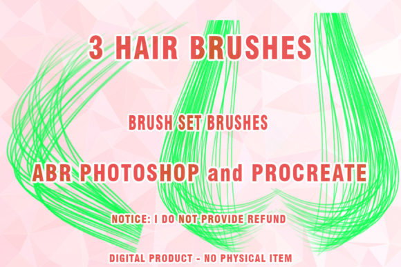 Hair Brushes Procreate and Photoshop 35: Elevating Digital Portraiture with Precision Tools