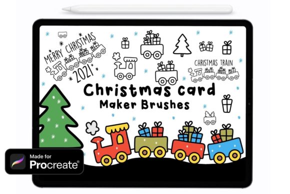 Procreate Christmas Card Maker Brushes
