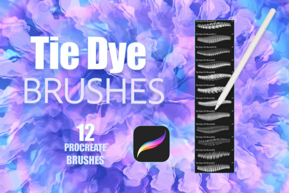 Procreate Realistic Tie Dye Brushes Vol3