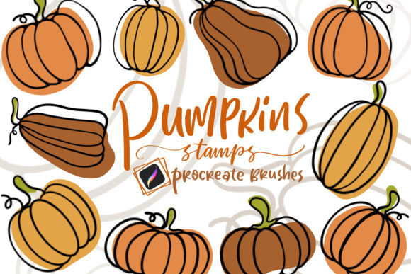 Pumpkin Stamp Brushes for Procreate