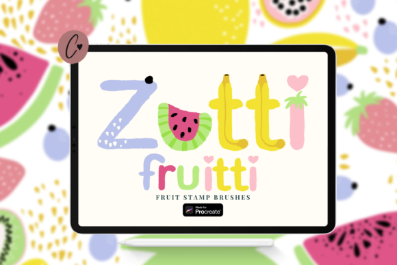 Zutti Fruitti Procreate Stamp Brushes Guide